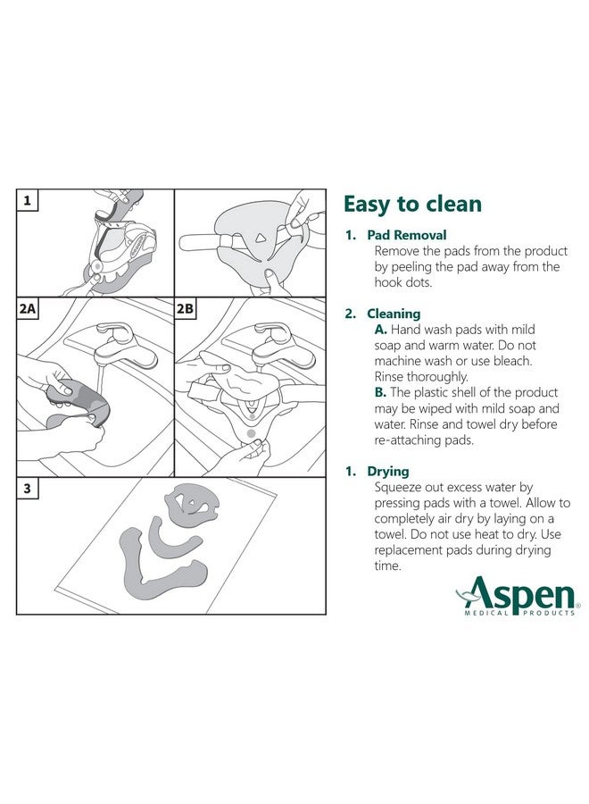 Aspen Vista Cervical Collar Replacement Pads, Moisture-Wicking & Optimal Pressure Distribution, 984020 - Image 4