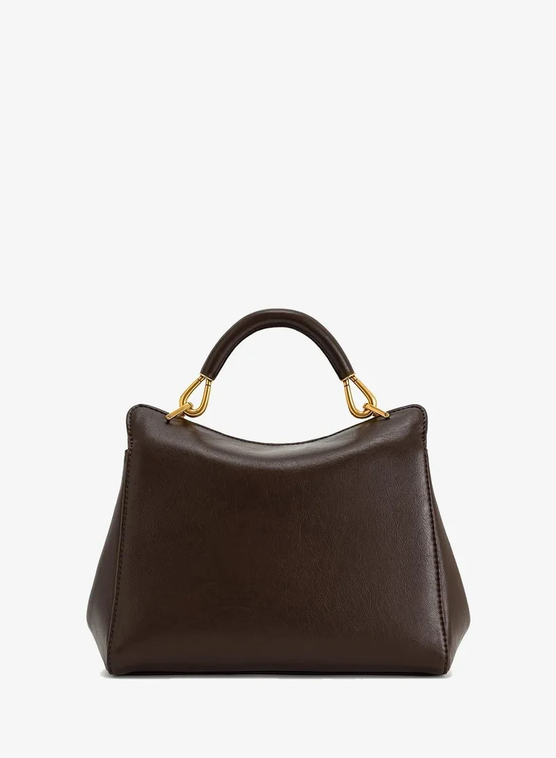 Jw Pei dark brown Lucia Classic Top Handbag for Women | Best Price UAE
