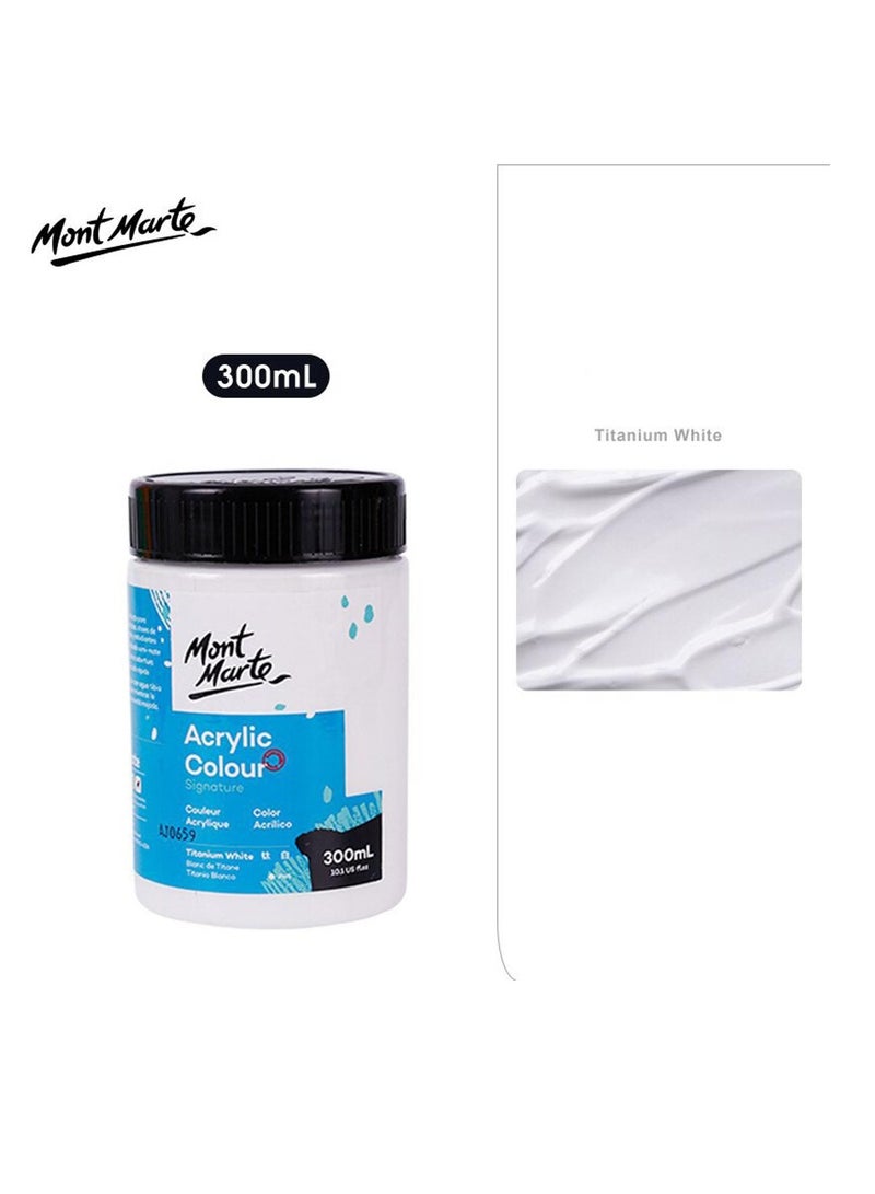 Mont Marte لون أكريليك مميز 300 مل المحتوى أبيض تيتانيوم - Image 2