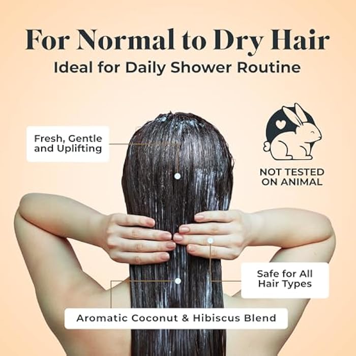White Rain Moisturizing Shampoo - Coconut & Hibiscus Scent, Pack of 2 (15 fl oz Each), Hydrating Shampoo for Women & Men, Paraben-Free & Cruelty-Free with White Lily, Green Tea & Coconut Extract - Image 5