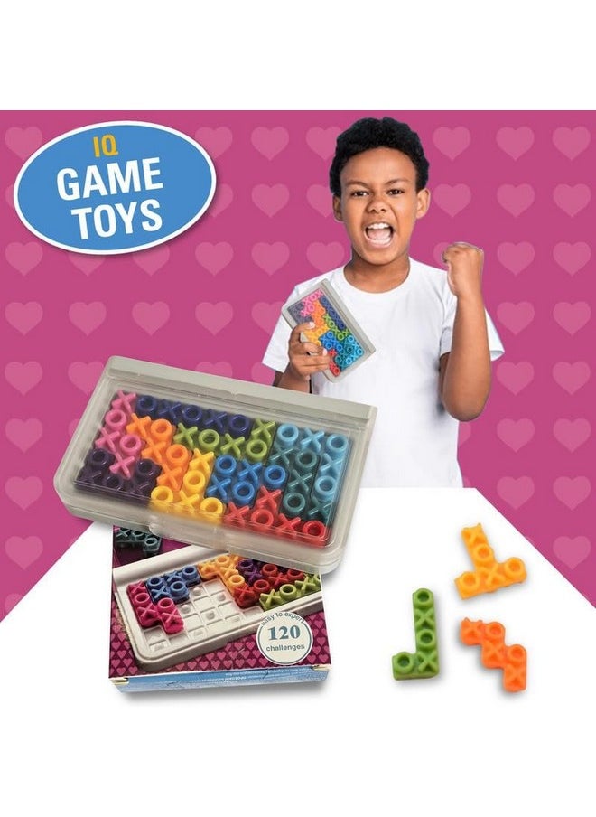 WireScorts - WireScorts IQ XOXO Games, 120 Challenges, 5 Levels of Difficulty, 1-Player Brain Teaser for Kids and Adults, Enhances Logic and Problem-Solving Skills - Image 1