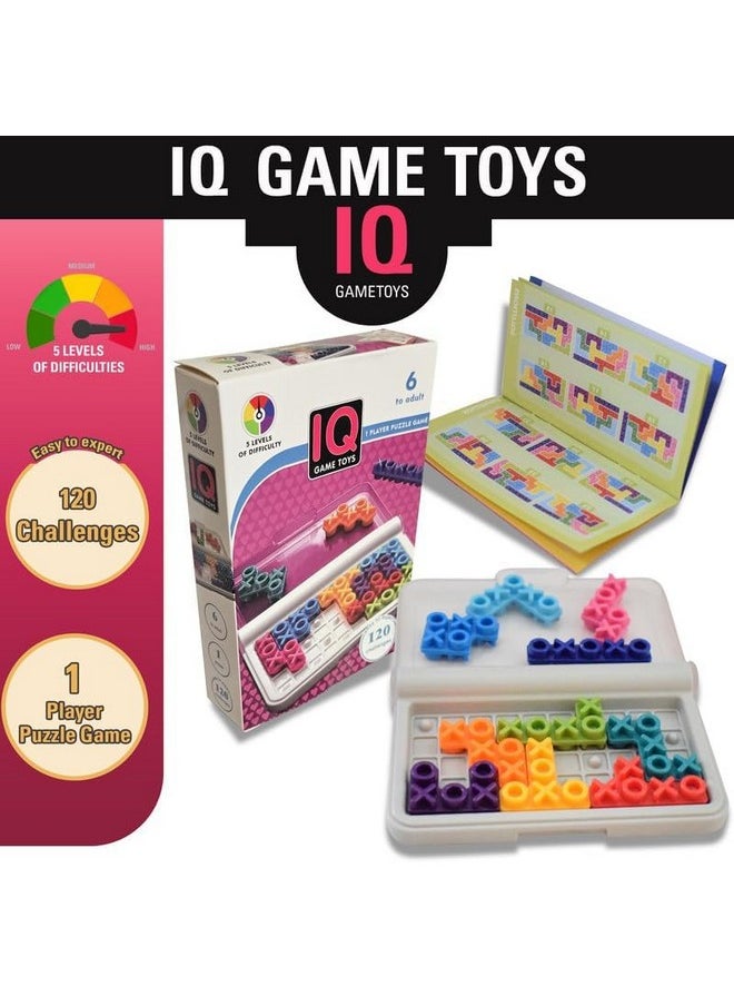 WireScorts - WireScorts IQ XOXO Games, 120 Challenges, 5 Levels of Difficulty, 1-Player Brain Teaser for Kids and Adults, Enhances Logic and Problem-Solving Skills - Image 1