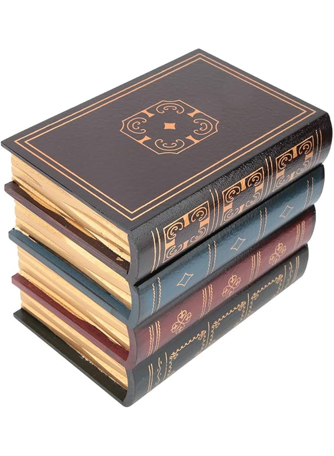 The Bros صندوق كتاب مزيف زخرفي، صندوق كتاب مزيف عتيق، لصالح المكتب الداخلي والمنزل (ب بوق) - Image 1
