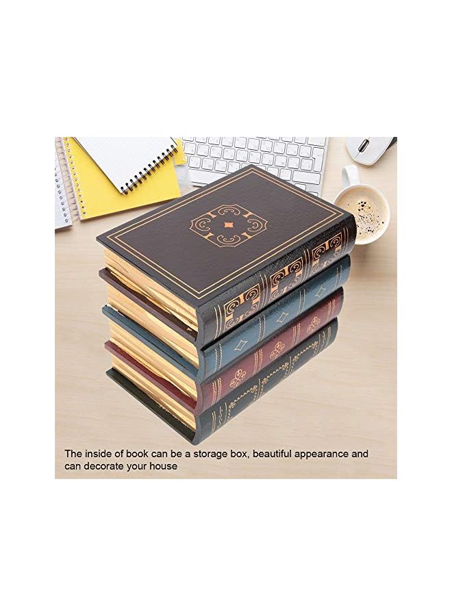 The Bros صندوق كتاب مزيف زخرفي، صندوق كتاب مزيف عتيق، لصالح المكتب الداخلي والمنزل (ب بوق) - Image 4