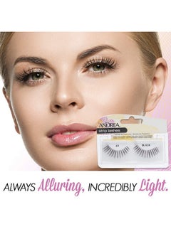 Andrea False Lashes Style 43 Black 4 Pairs  - Image 4