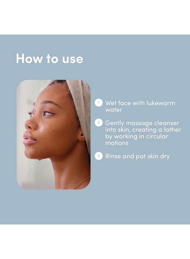 HIMS & HERS hers Clear Waters Hydrating Cleanser - Squalane Cleanser Face Wash Made for All Skin Types - Supports Skins Natural pH - Contains Hyaluronic Acid, Squalane, and Green Tea Extract - 6.8 fl Oz - Image 3