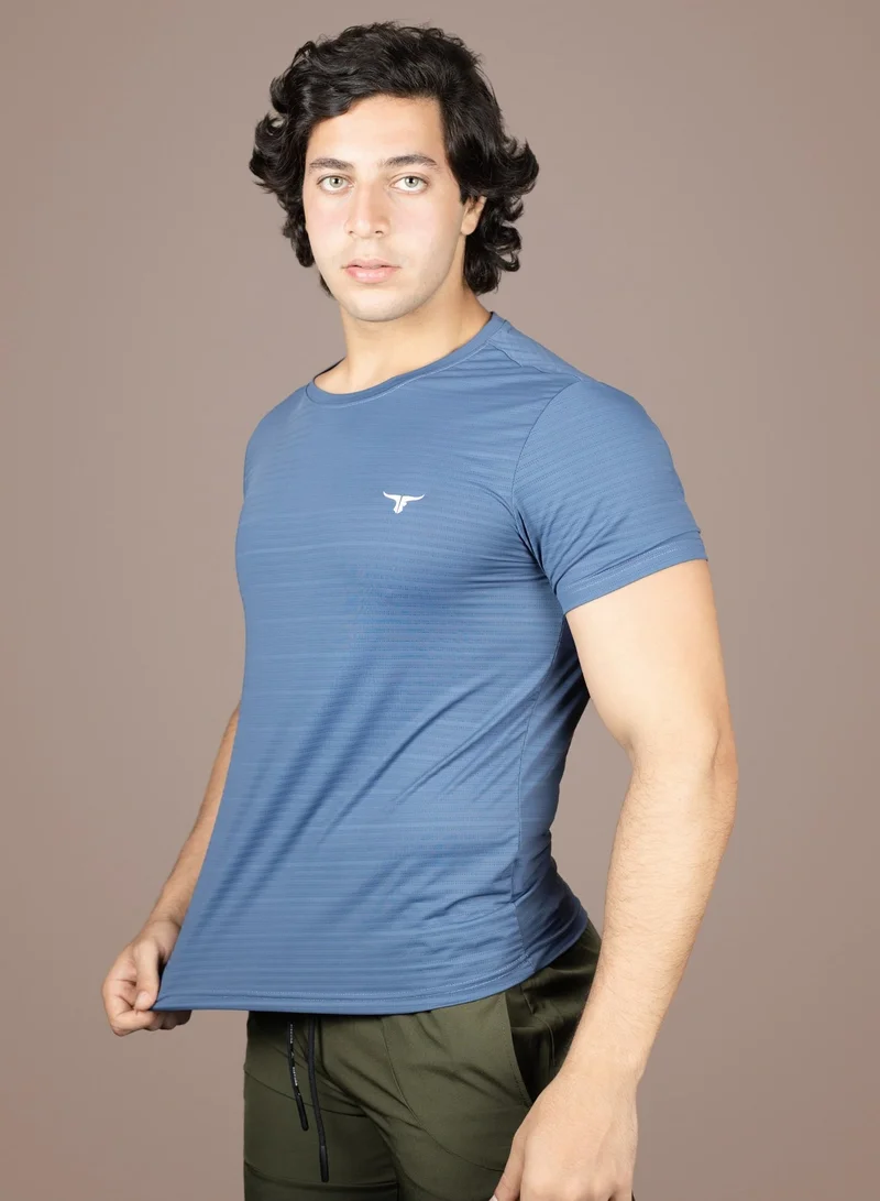 THUGFIT AirmanArmor - Men's Muscle Fit T-Shirt - Blue