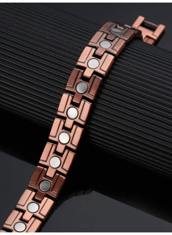 bebeFuture Vintage Copper Link Bracelet with Adjustable Tool - Premium Antique Finish Chain Jewelry - Image 4