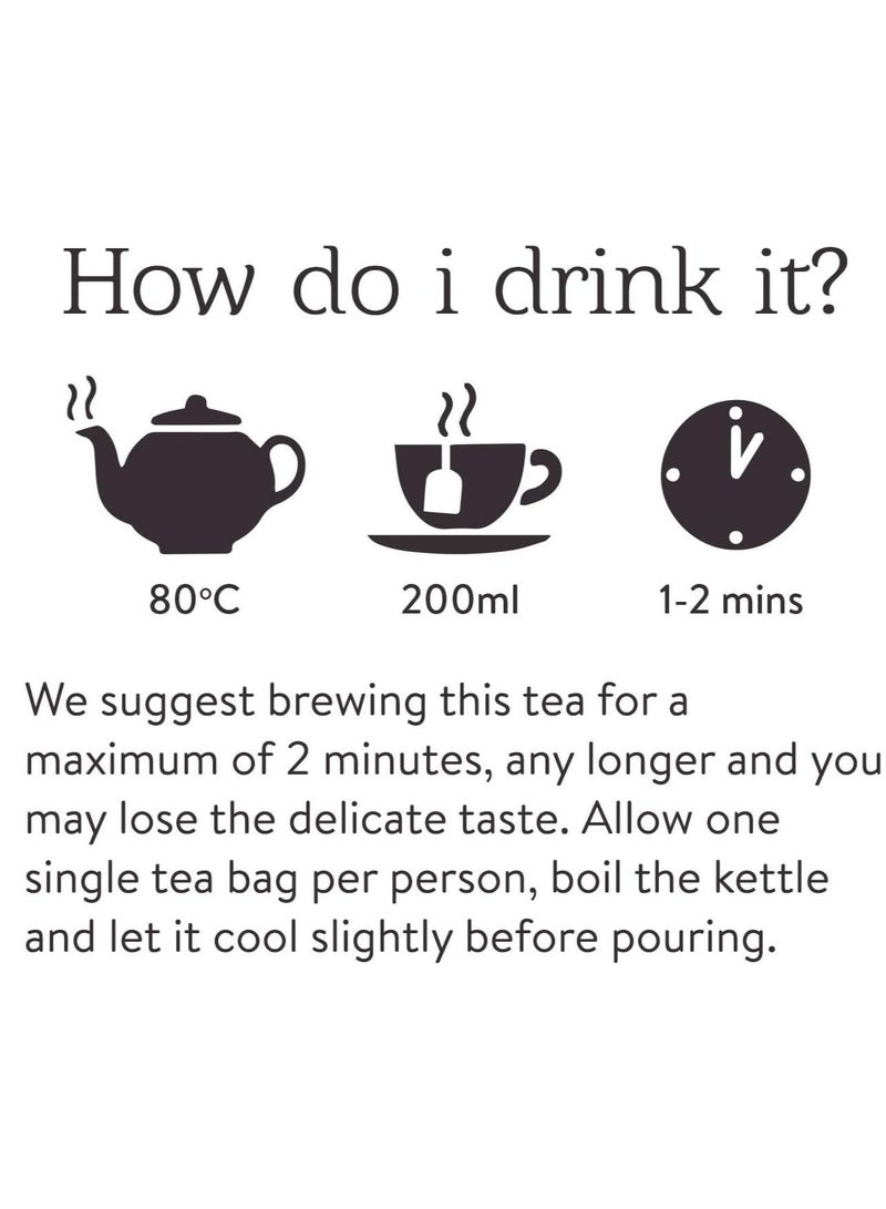 Twinings Orange & Lotus Flower Green Tea 20 Tea Bags  - Image 3
