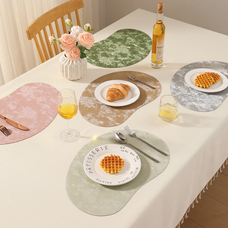 Leather Coaster and Placemat, Irregular Shape, Double-Sided, Heat Resistant - Image 3