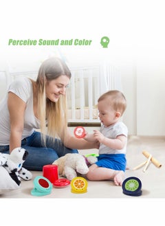 KASTWAVE Kids Wooden Fruit Series Castanets Instruments Toys, Baby Montessori Musical Instruments Toys for Toddlers 1-3, Gift for Percussion Toddler Learning Education Toys Ages 3-5,  4PCS  - Image 5