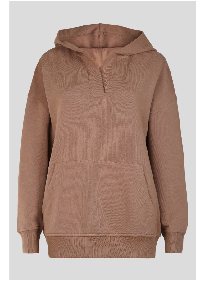 NeceSera Mocha Terry Hoodie Co-ord Set