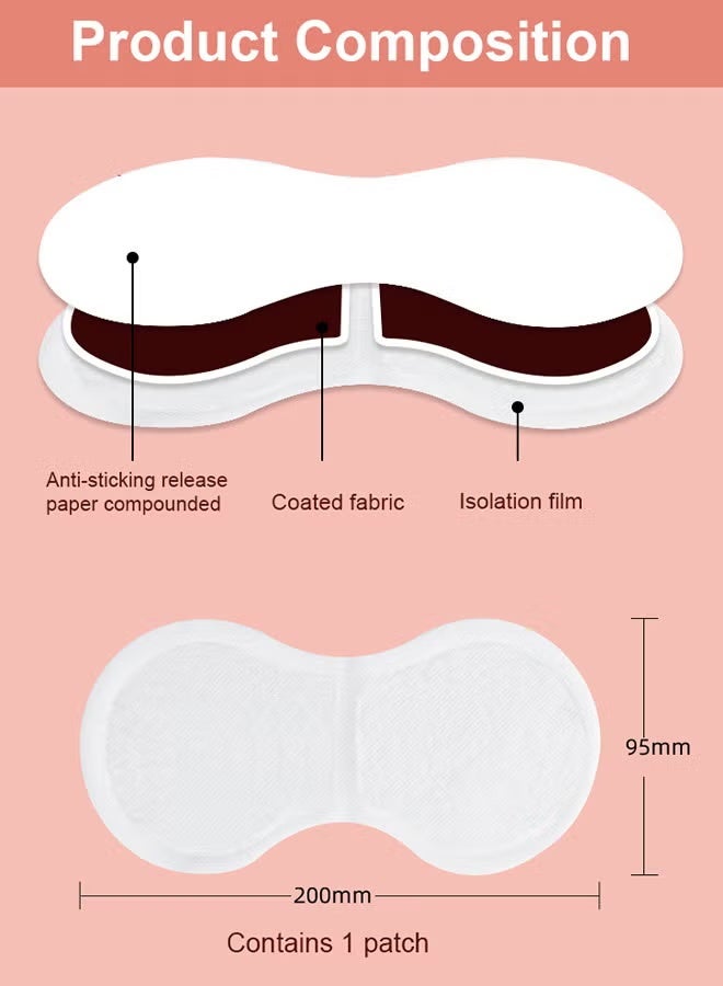 Hodaf Heat Patches For Period Pain Relief & Period Cramps, Portable Menstrual Heating Pad, Air-Activated Adhesive Heating Patches For Cramps, Suitable For All Skin Types, 5 Packs - Image 4