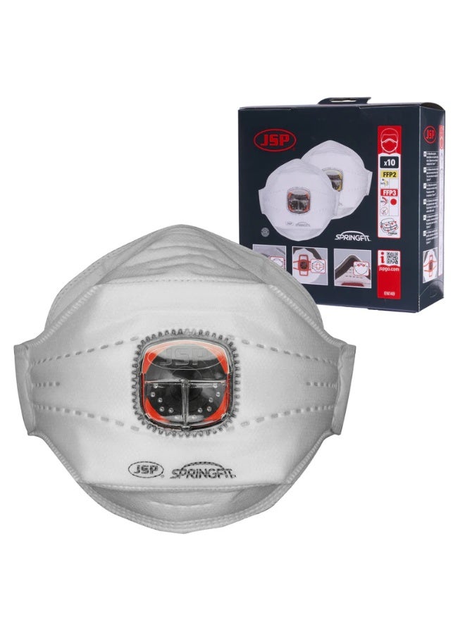 JSP 10Pcs JSP 725 Typhoon Disposable Mask - Exhalation Valve - Image 2