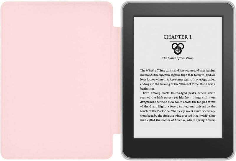 غلاف Kindle الجيل العاشر بحجم 6 بوصات لعام 2019 (النموذج J9G29R) مع وضع النوم التلقائي، غلف خلفي شفاف من مادة TPU الناعجة والصلبة، النسخة الشبابية 658، اللون الأزرق الداكن - Image 3