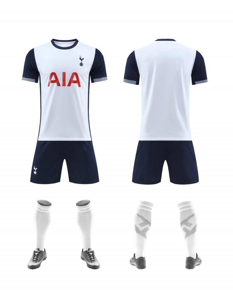 Generic Soccer Kit Adult Child Quick-Dry Personalized Jersey Set White