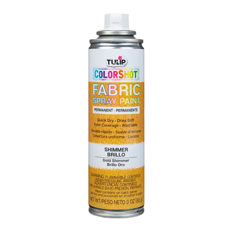 Tulip ColorShot Instant Fabric Spray Color 3oz. Gold Shimmer - Image 3