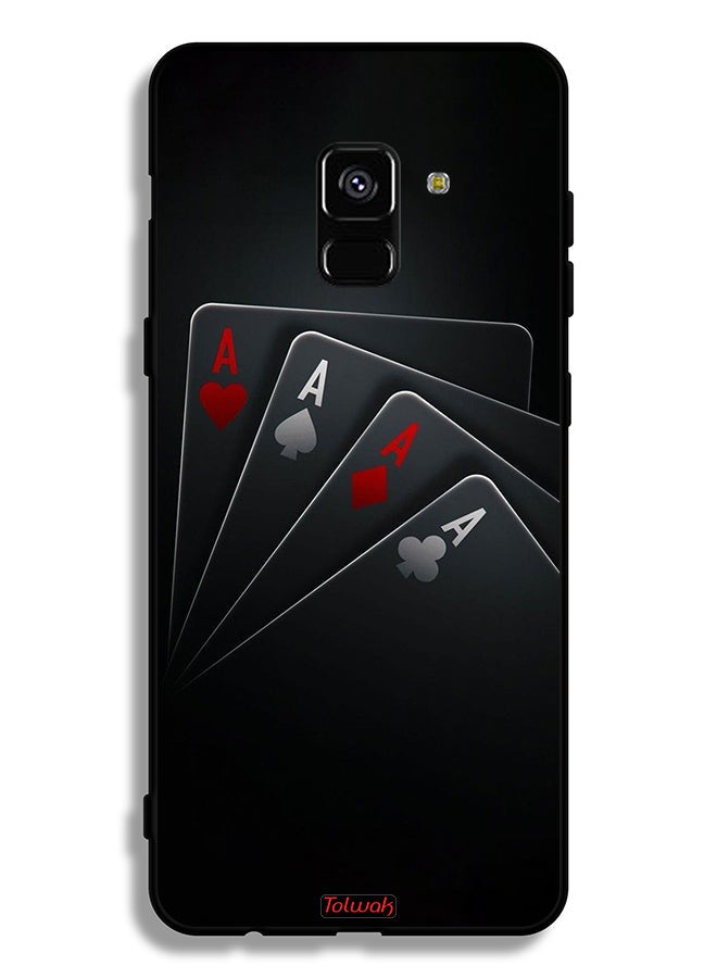 Tolwak Samsung Galaxy A8 Plus (2018) Protective Case Cover Cards A  - Image 1