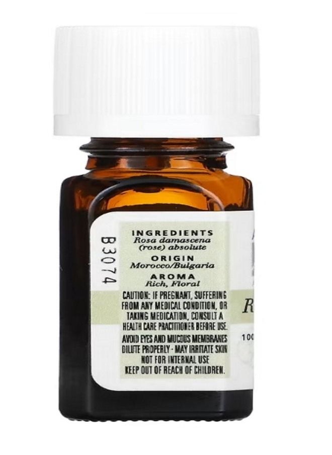 Aura Cacia 100 Pure Essential Oil Rose Absolute 0.125 fl oz 3.7 ml  - Image 2