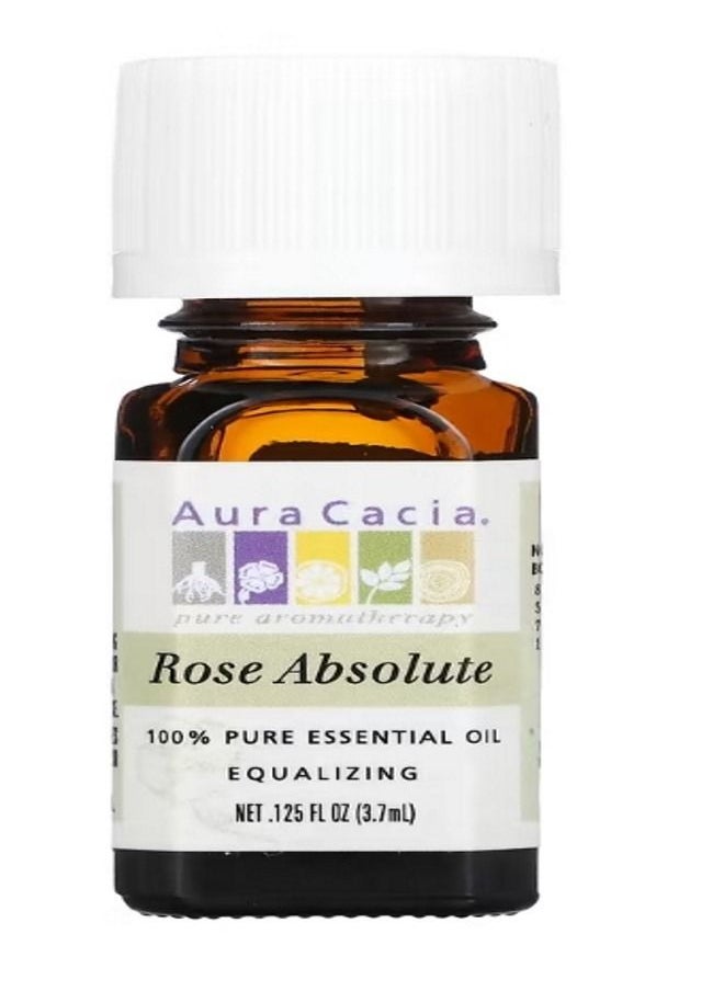 Aura Cacia 100 Pure Essential Oil Rose Absolute 0.125 fl oz 3.7 ml  - Image 1
