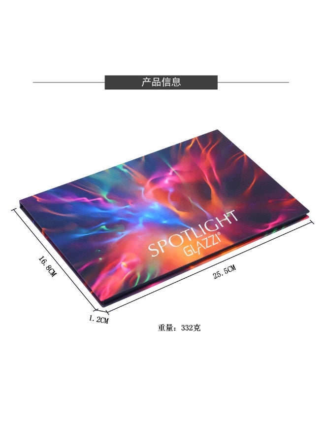 GLAZZI Spotlight Eyeshadow Palette Professional 40 Color Eye Shadow Matte Shimmer Makeup Pallet Highly Pigmented Colorful Powder Long Lasting Waterproof Eye Shadow - Image 3