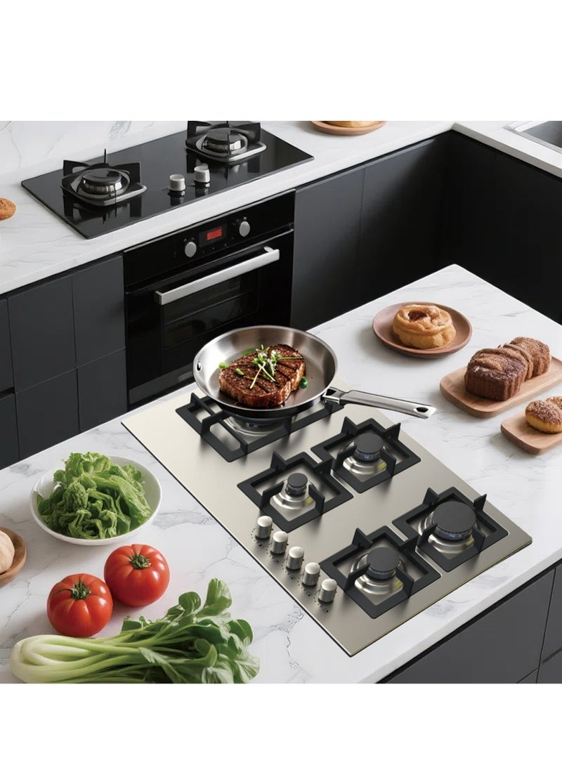 kitchen Line Built-in Stove - 5 Gas Burners - Heavy - 90 cm - Italian - Steel - JW5020  - Image 4