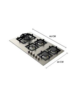 Built-in Stove - 5 Gas Burners - Heavy - 90 cm - Italian - Steel - JW5020 - pzsku/ZC8CD2AFA35E6841DA383Z/45/_/1714553415/569b60d6-f7c6-4ce1-af3f-ed7df042319a