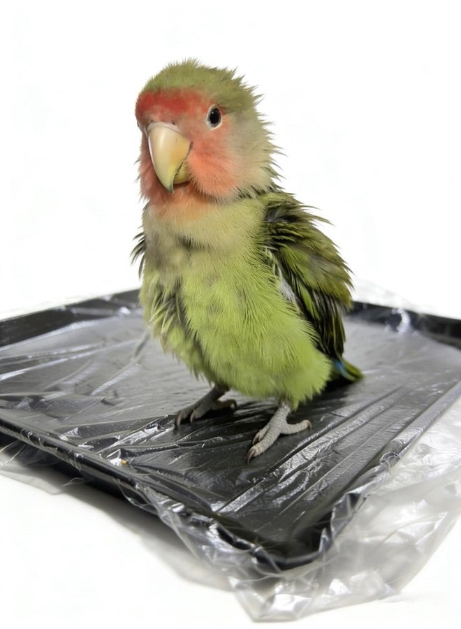 PRFOKEY Disposable Bird Cage Liner Bags 100-Pack - 23"x19" Oversized Plastic Tray Covers | Loose Wrap Design for Easy Install | Fits Most Small to Large Cages | Leakproof & Tear-Resistant - Image 1