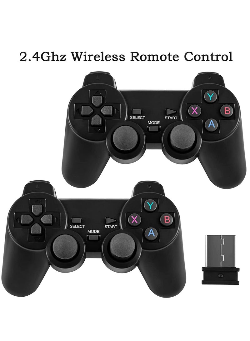 LEDIN Wireless Retro Game Console Plug and Play Video Game Stick Built in 10000+ Games 9 Classic Emulators 4K High Definition HDMI Output for TV with Dual 2.4G Wireless Controllers(64G) - Image 4