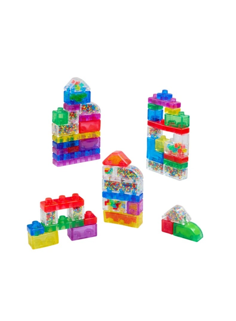 Jelly Blox باقة مميزة – 50 كتلة حسية ناعمة وقابلة للضغط للأطفال 2+، بناء آمن مع ملء ممتع! - Image 3