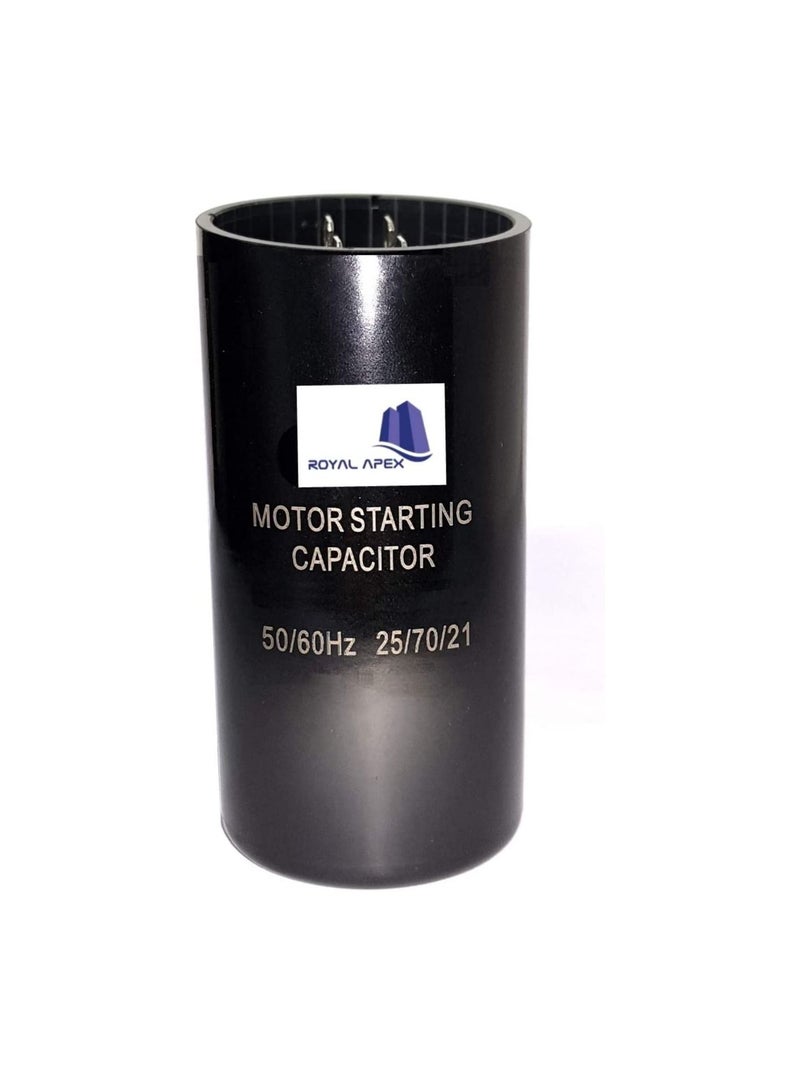 High Quality 2 Pin Cylinder Shaped Motor Starting Capacitor Black (124-149 MFD (124-149µF)) - Image 2