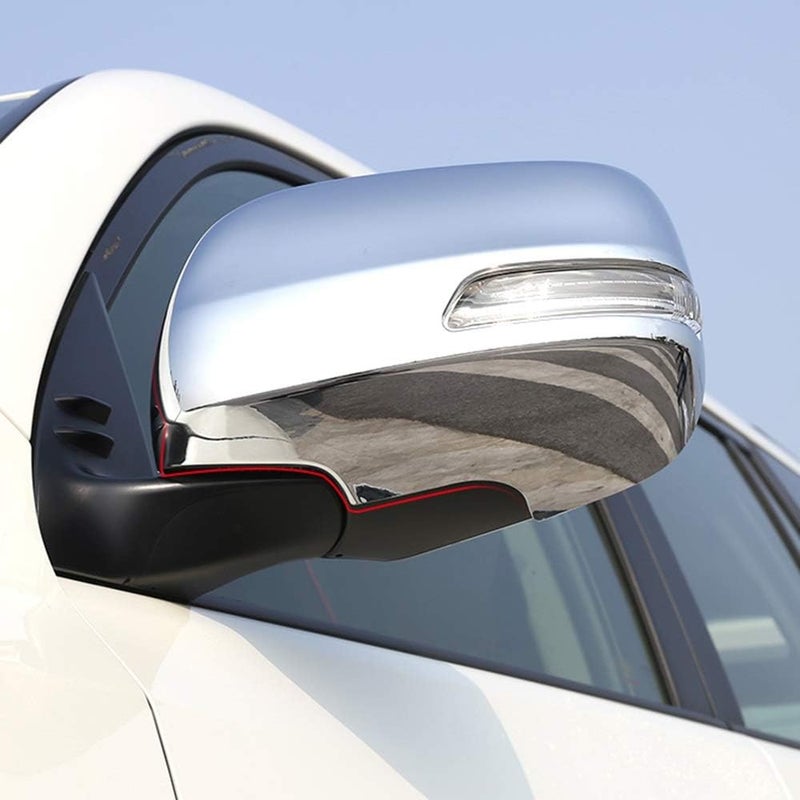 Vuzmode Chrome Trim Rearview Mirror Covers for Toyota Prado FJ150 - Image 5