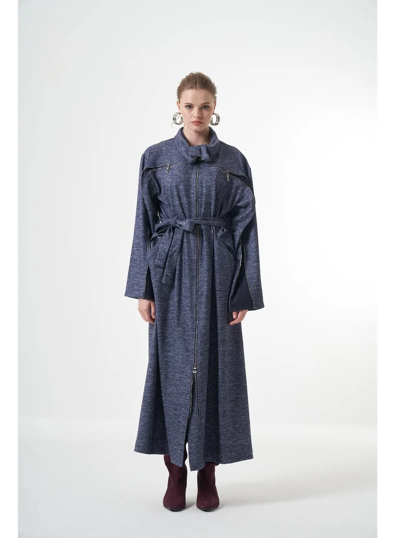 MissWhence  Felt Cape - Navy for Women | Best Price UAE
