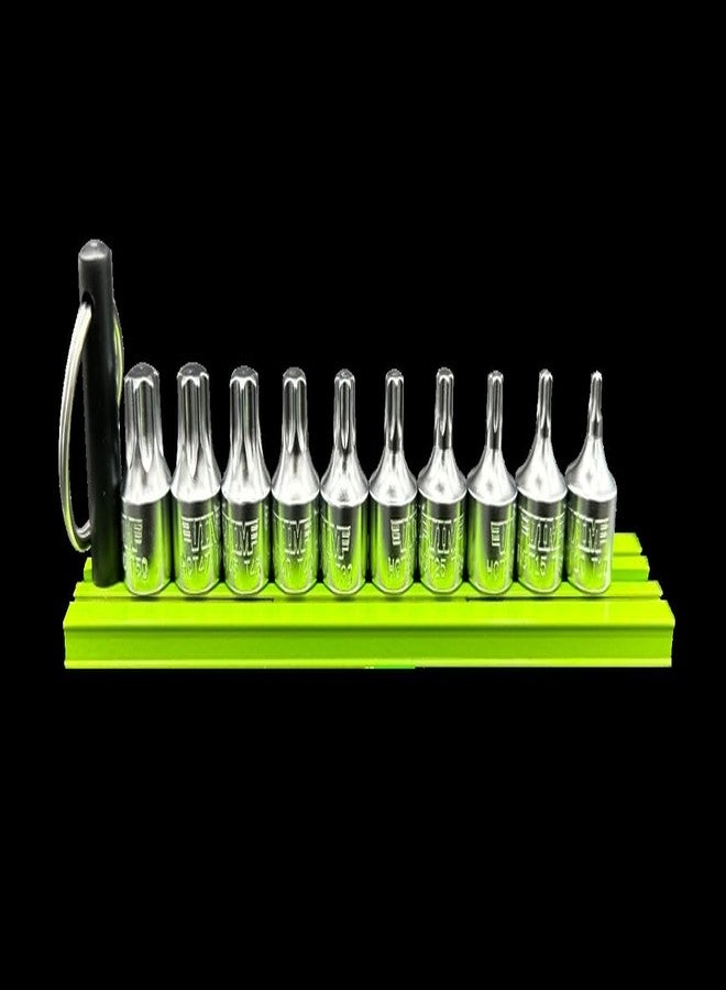 VIM Tools 8 PC. TORX Plus 1/4'' DR. Half Cut Driver Set W/MAGRAIL - Image 1