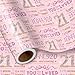 LeZakaa 21st Girls Birthday Wrapping Paper Sparkling Pink Gold Design You Have Been Loved For 21 Years Bow Hearts 21 Years Old for Girls Birthday Party Gifts 17 Inches x 164 Feet - Image 1