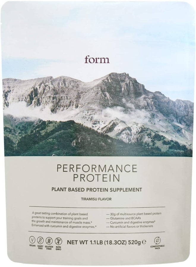 Form Performance Protein - Vegan Protein Powder - Complete Amino Acid Profile with BCAAs and Digestive Enzymes. Perfect Post Workout. Tastes Great with Just Water! (Tiramisu) - Image 1