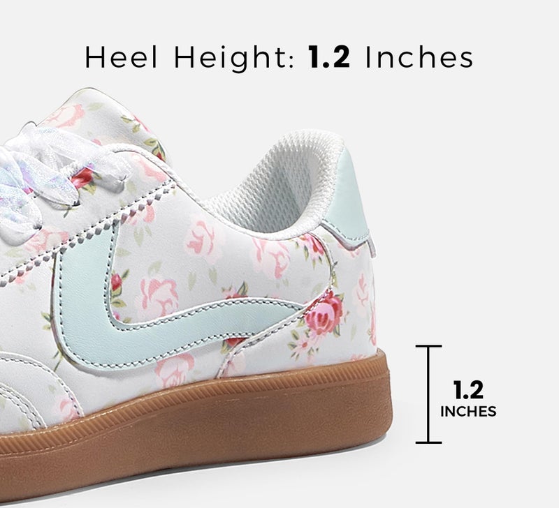 LUCKY STEP Women's Classic Fashion Casual Sneakers Skate Shoes No Slip Lace Up Walking Shoes(10 M US P Cyan) - Image 3