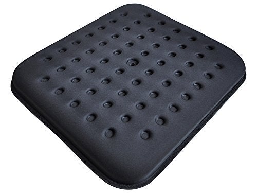 Tektrum Thick Orthopedic Cool Gel Seat Cushion with Cooling Vents for Wheelchair Office Home CarSupport for Low Back Tailbone Hip Prevents Sweaty Bottom Promotes Healthy Posture GS1201BLK - Image 2