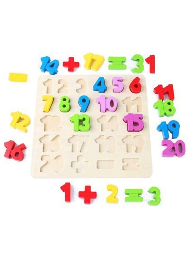 Wooden Number Puzzle Toy Eight tone percussion 0.15kg Eight-tone percussion 0.15kg