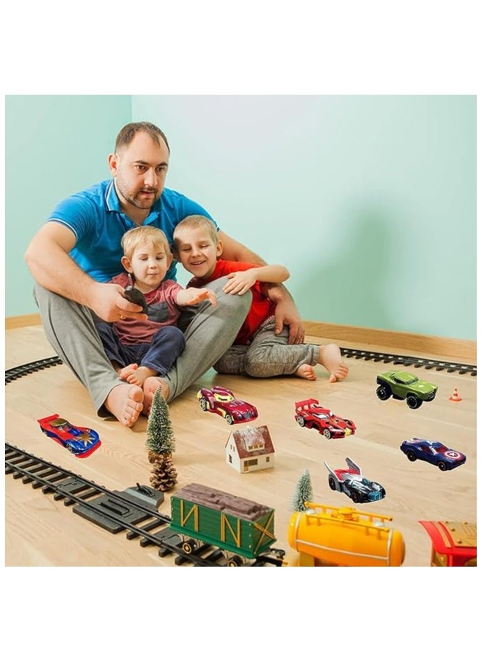 6 Pieces Superhero Toy Car, Avengers Captain Marvel Toy Car Kids Play Car for Birthday Party Gifts Home Decoration and Collection  - Image 4