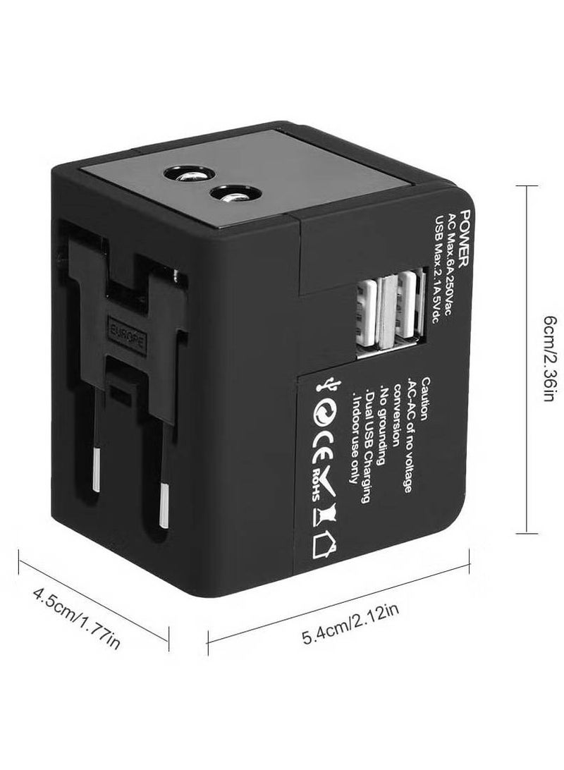 جينيكست شاحن محول تيار متردد من إيرلدوم بمقبس USB مزدوج بمقبس أوروبي - Image 2