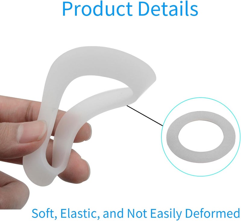 Lychee Light Toilet Seal Rings Silicone Toilet Gasket, Compatible with TOTO THU440-A, THU445, 10A-A, 2-Pack, 2.12Inch(54mm) ID, 3.14Inch(80mm) OD，WC Replacement and Repair Part - Image 3