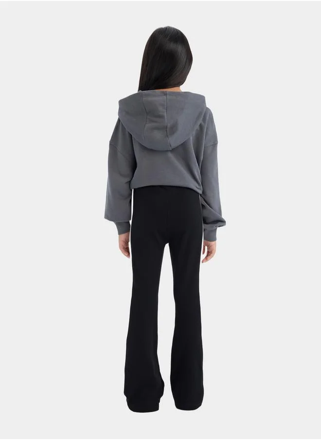 ديفاكتو Side Striped Panel High Rise Flared Trousers by Styli