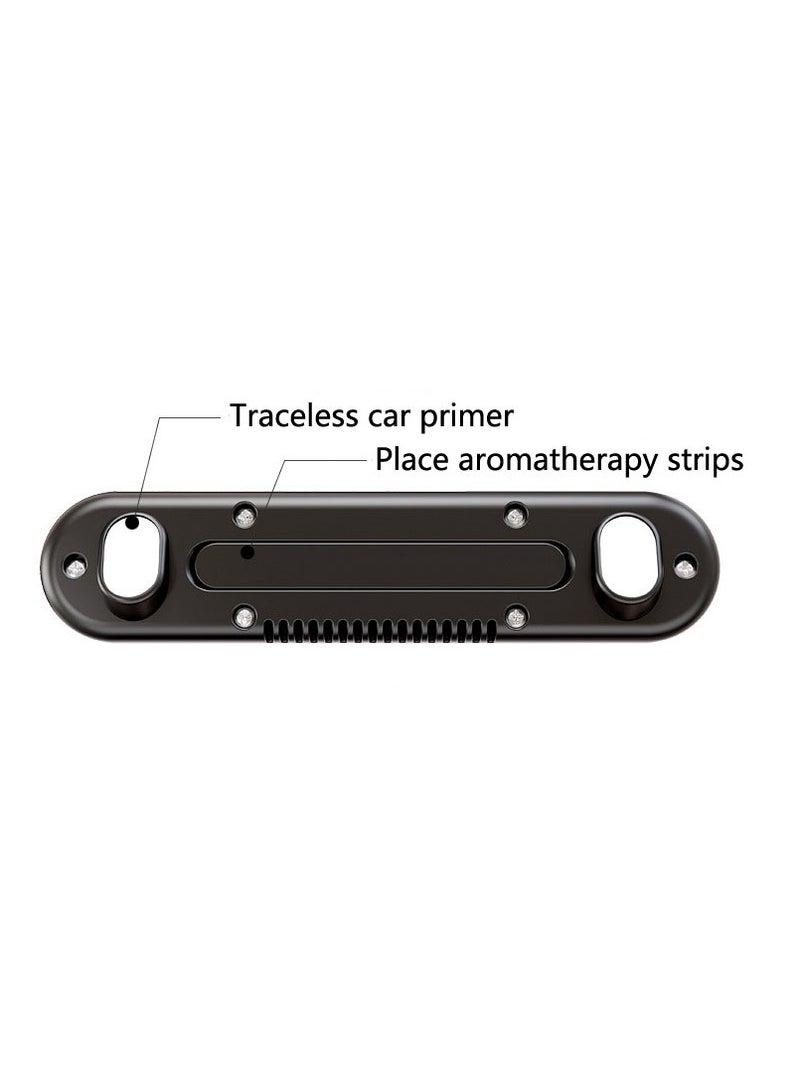 Generic License Plate Frame Temporary Car Parking Card with Aromatherapy Telephone Number Card Night Light Car Styling Phone Number Card Hidden Number Plate Registration Plate Holder - Image 3