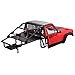 YSKMLOLP 110 RC Hard Shell Cab BackHalf Cage Body Shell Kit for 110 RC Crawler TRX4 SCX10 90046 AT4 GEN 8 Scout II313mm Wheelbase Cherokee Upgrade and Modify red - Image 5