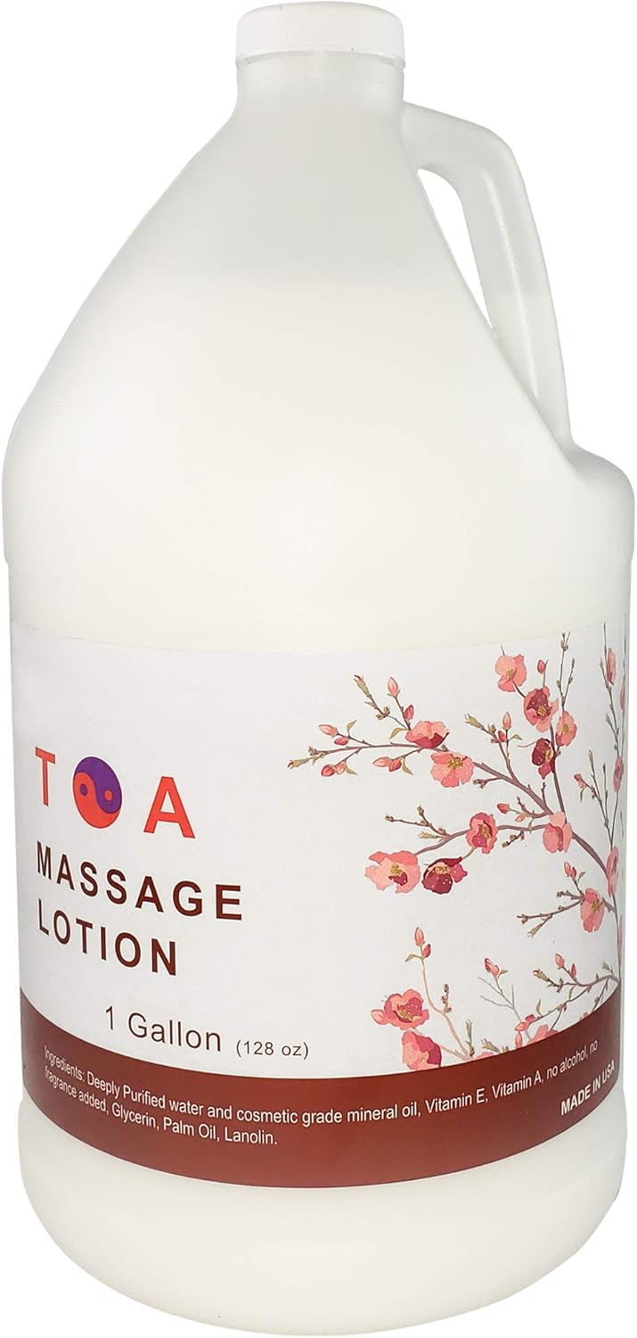 TOA Massage Lotion Bottle 2 Gallons  Vitamin Rich Massage Lotion for Massage Therapy with Natural Ingredients to Moisturize Hydrate and Smooth Rough Skin Lotion for All Skin Types - Image 2