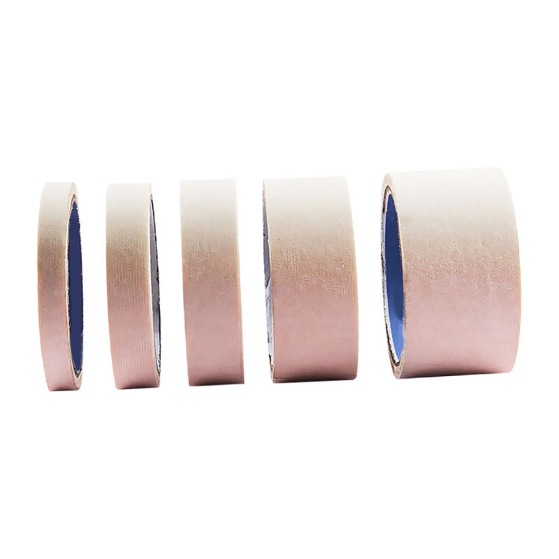VILLCASE 5 Rolls 1 Inch 40mm Wide Removable Masking Tape for Artwork Painting - Image 2