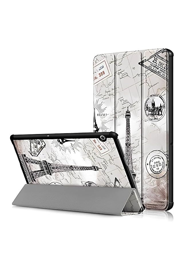 Geomoy - Case For Huawei Mediapad T5 10 Tablet Kids Friendly Lightweight Folio Tri Fold Case With Multiple Viewing Shockproof Protective Cover For Huawei T5 10.1 Inch Tower - Image 1