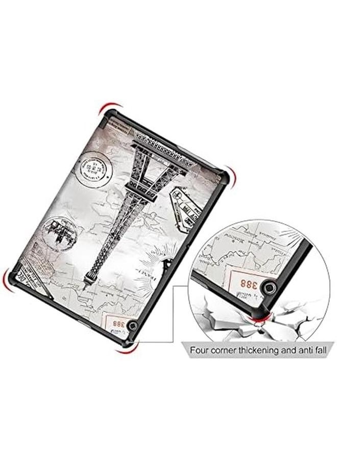 Geomoy - Case For Huawei Mediapad T5 10 Tablet Kids Friendly Lightweight Folio Tri Fold Case With Multiple Viewing Shockproof Protective Cover For Huawei T5 10.1 Inch Tower - Image 1