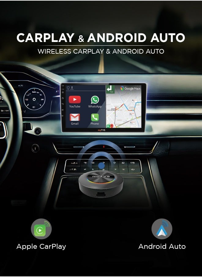 myTVS - myTVS AB-03 Android Smart Box 4GB / 64GB - Wireless CarPlay & Android Auto - Image 1